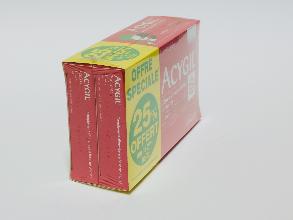 Collage d&#x27;un étui en carton, insertion de deux boites et mise sous film
