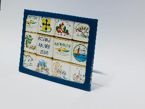 Mise en pochette de carrés de chocolat